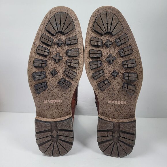 Madden Men's M-Bunsin Brown Combat Boots US Size 11.5 - Picture 7 of 12